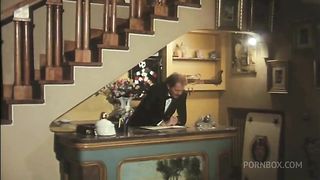 one couple fucks in the room and another in the hotel corridor