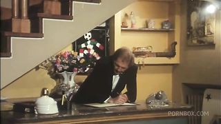 one couple fucks in the room and another in the hotel corridor