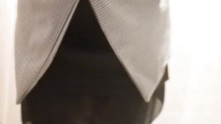 Italian stepmother shows her ass in a clothes shop 4K