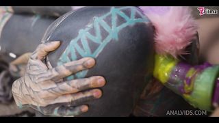 I am your bad KITTEN - lesbian STRAP ON roleplay - BDSM, petplay, CAT, ANAL buttplug - goth, punk, alt porn - ZF024