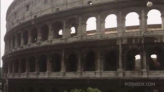 Rocco Siffredi fucks Baby Pozzi in the ass in a vintage scene