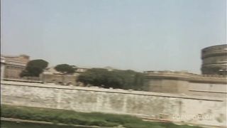 Rocco Siffredi fucks Baby Pozzi in the ass in a vintage scene