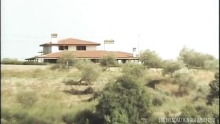 Vintage orgy with Italian Milf Milly D'Abaccio strap on on man and do a final pissing