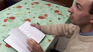 Nene from Perugia gets fucked by two cocks for a job - Dissatisfied Italian women!