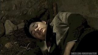 The beautiful Sicilian gets fucked and fucked in the stable