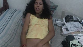 Jade in a solo with a toy, getting involved and cumming afterwards!