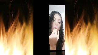 Jade in a solo with a toy, getting involved and cumming afterwards!