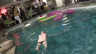 Nineteen-Year Old Redhead With A Shaved Pussy Gets Fucked And Eats Cum