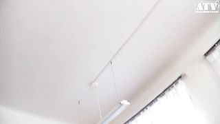 Violette Pure a slutty fresh girl with small natural breasts and golden hair gets her ass filled