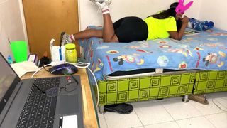 Cleaning Lady Kneels Down to Suck Her Boss's Penis for a Pay Increase!