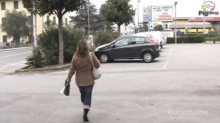 Chiara is from Florence and agrees to anally cheat on her boyfriend with her stranger offering her his big cock