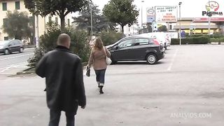 Chiara is from Florence and agrees to anally cheat on her boyfriend with her stranger offering her his big cock