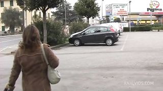 Chiara is from Florence and agrees to anally cheat on her boyfriend with her stranger offering her his big cock