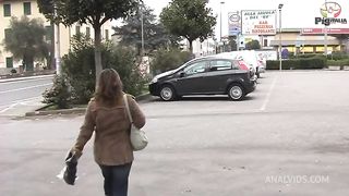 Chiara is from Florence and agrees to anally cheat on her boyfriend with her stranger offering her his big cock