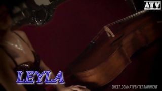 Leyla Black a naughty cougar with pussy hair and blonde hair gets her ass fucked and mouth filled