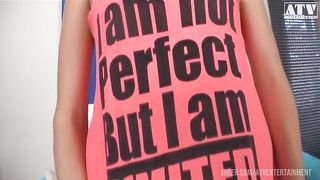 Karina Grand a slut with tattooed skin and golden hair loves to take it in the ass