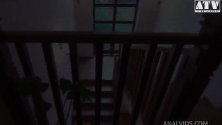 Samantha Johnson a fresh hot slut with small natural breasts and brunette hair gets her ass stuffed