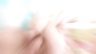 Belle a fresh hot slut with tattoos and blonde hair loves it in the ass and wants her mouth filled