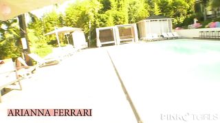 The beautiful Arianna Ferrari buggers her man by the pool