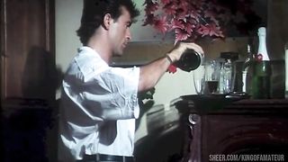 He lends his slutty girlfriend to his friends who fuck and fuck her in the ass