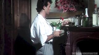 He lends his slutty girlfriend to his friends who fuck and fuck her in the ass