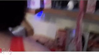 Hot teacher seducing student. Beautiful and busty, this blonde of any student's dreams hit on the big boy who couldn't resist her charm.