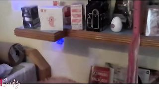 Hot teacher seducing student. Beautiful and busty, this blonde of any student's dreams hit on the big boy who couldn't resist her charm.