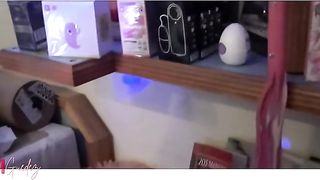 Hot teacher seducing student. Beautiful and busty, this blonde of any student's dreams hit on the big boy who couldn't resist her charm.