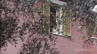 FUCKS IN THE GARDEN WITH HIS FRIEND WHILE SISTER WATCHES THEM FROM THE WINDOW