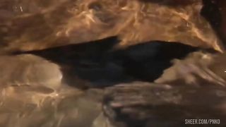 The sensual Claudia is having a hot bath !