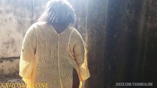 Naughty neighbors get caught having sex within the compound while there is no one at home