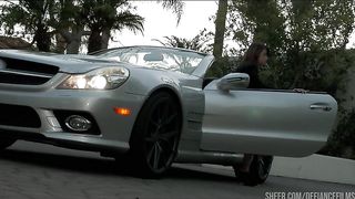 Aspen Ora Masturbates In A Luxury Sports Car