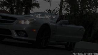 Aspen Ora Masturbates In A Luxury Sports Car