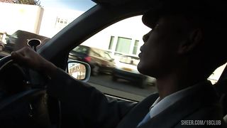 Chick Natural Boobs do Anal Hardcore Blowjob