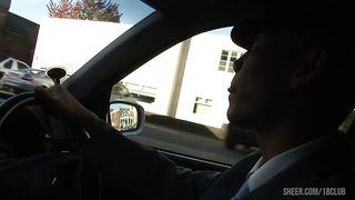 Chick Natural Boobs do Anal Hardcore Blowjob