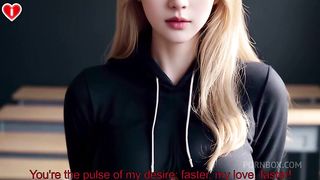Fuck Raw Your Blonde 18YO Classmate Crush At School in Cowgirl, Doggystyle And Missionary Positions POV - Uncensored Hyper-Realistic Hentai Joi, With Auto Sounds, AI [SUB’S VIDEO]