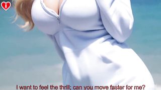 Fuck Your Russian Stepsis On The Beach POV - Uncensored Hyper-Realistic Hentai Joi, With Auto Sounds, AI [SUB’S VIDEO]