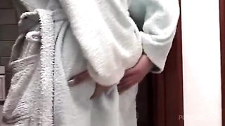 Busty redhead Florence always needs to masturbate - Tales of families!