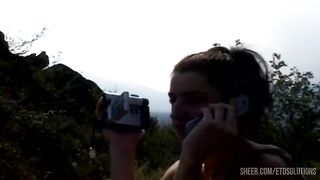 Two cocks for an Italian slut who loves outdoor sex - Stories of Italian housewives!