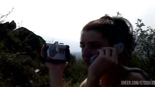 Two cocks for an Italian slut who loves outdoor sex - Stories of Italian housewives!