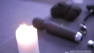 Beautiful slattern pegging her boy's and gets cum.
