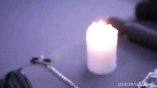 Beautiful slattern pegging her boy's and gets cum.