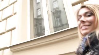 Ani Blackfox Takes On Four Cocks For Dp And A Mouthful