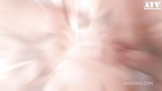 Tatiana Swank a young slut with small natural tits and golden hair gets her ass filled by big cock and mouth filled