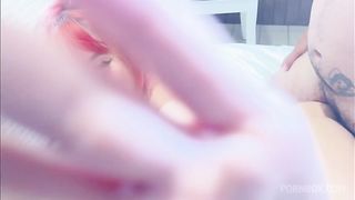 Ela tomou porra e pediu no cu