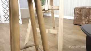 Big Tits Lesbian Artist Gets Ass Licked By Her Petite Teen Model