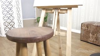 Big Tits Lesbian Artist Gets Ass Licked By Her Petite Teen Model