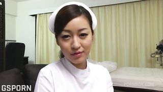 Hot tits japanese nurse make nice blowjob and fuck in the hospital