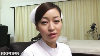 Hot tits japanese nurse make nice blowjob and fuck in the hospital