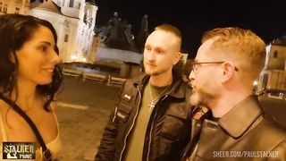 [WET] Awesome 0% Pussy Anal pounding for Linda Del Sol by 2 Stalking tourists, Piss in mouth, piss drinking